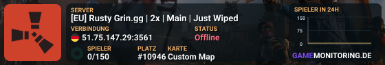 [EU] Rusty Grin.gg | 2x | Main | Just Wiped