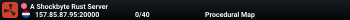 A Shockbyte Rust Server