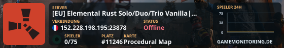 [EU] Elemental Rust Solo/Duo/Trio Vanilla| JUST WIPED