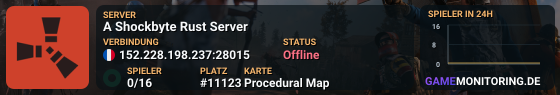 A Shockbyte Rust Server