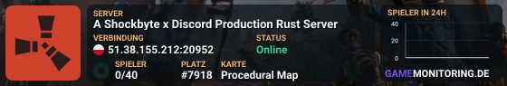 A Shockbyte x Discord Production Rust Server