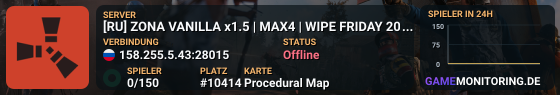 [RU] ZONA VANILLA x1.5 | MAX4 | WIPE FRIDAY 20:00 MSK