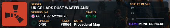 UK CS LADS RUST WASTELAND!
