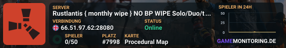 Rustlantis { monthly wipe } NO BP WIPE Solo/Duo/trio/quads
