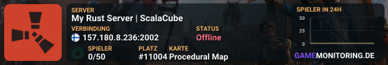 My Rust Server | ScalaCube
