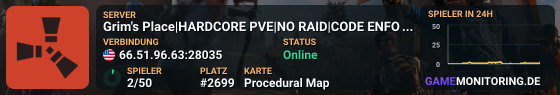 Grim's Place|HARDCORE PVE|NO RAID|CODE ENFORCED