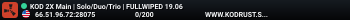 US KOD 2x Solo/Duo/Trio|LootX2| Shared BPs | Friday Wipes