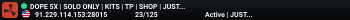 DOPE 5X | SOLO ONLY | KITS | TP | SHOP | JUST WIPED | US/NA