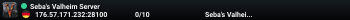 Seba's Valheim Server