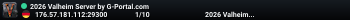 2026 Valheim Server by G-Portal.com