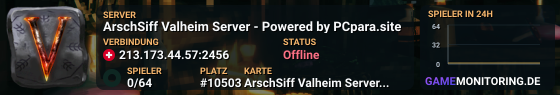 ArschSiff Valheim Server - Powered by PCpara.site