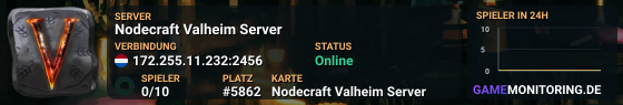 Nodecraft Valheim Server