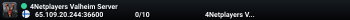 4Netplayers Valheim Server