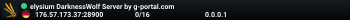 elysium DarknessWolf Server by g-portal.com