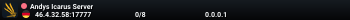 Andys Icarus Server
