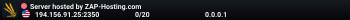 Server hosted by ZAP-Hosting.com
