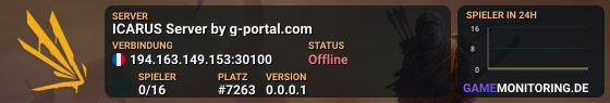 ICARUS Server by g-portal.com
