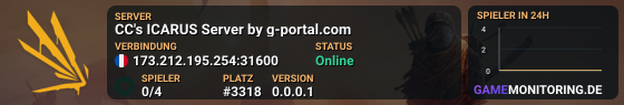 CC's ICARUS Server by g-portal.com
