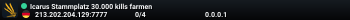 Icarus Stammplatz 30.000 kills farmen