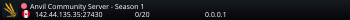 Anvil Community Server - Season 1