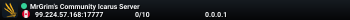 MrGrim's Community Icarus Server