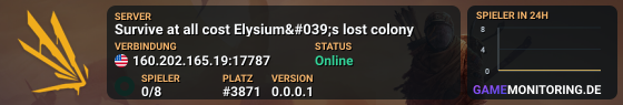 Survive at all cost Elysium's lost colony