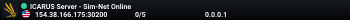 ICARUS Server - Sim-Net Online
