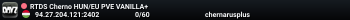 RTDS Cherno HUN/EU PVE VANILLA+