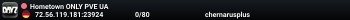 Hometown ONLY PVE UA