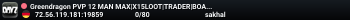 Greendragon PVP 12 MAN MAX|X15LOOT|TRADER|BOATS|HELIS|EVENTS