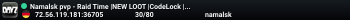 =NEW= Namalsk Blizzard Haven - High FPS -- Trader Hardcore X20 L