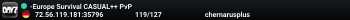 -Europe Survival CASUAL++ PvP