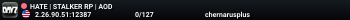 HATE | STALKER RP | AOD