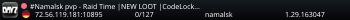 #Namalsk pvp - Raid Time |NEW LOOT |CodeLock |Build
