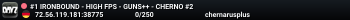 #1 IRONBOUND - HIGH FPS - GUNS++ - CHERNO #2