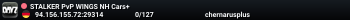 STALKER PvP WINGS NH Cars+