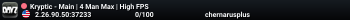 Kryptic - Main | 4 Man Max | High FPS