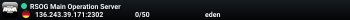 RSOG Main Operation Server