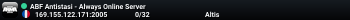 ABF Antistasi - Always Online Server