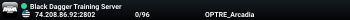Black Dagger Training Server