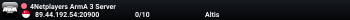 4Netplayers ArmA 3 Server