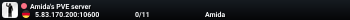 Amida's PVE server