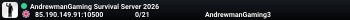 AndrewmanGaming Survival Server  2026