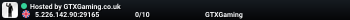 Hosted by GTXGaming.co.uk