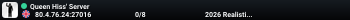 Queen Hiss' Server