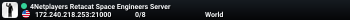 4Netplayers Retacat Space Engineers Server