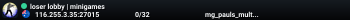 loser lobby | minigames