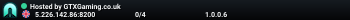 Hosted by GTXGaming.co.uk