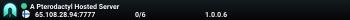A Pterodactyl Hosted Server
