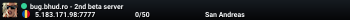 bug.bhud.ro - 2nd beta server